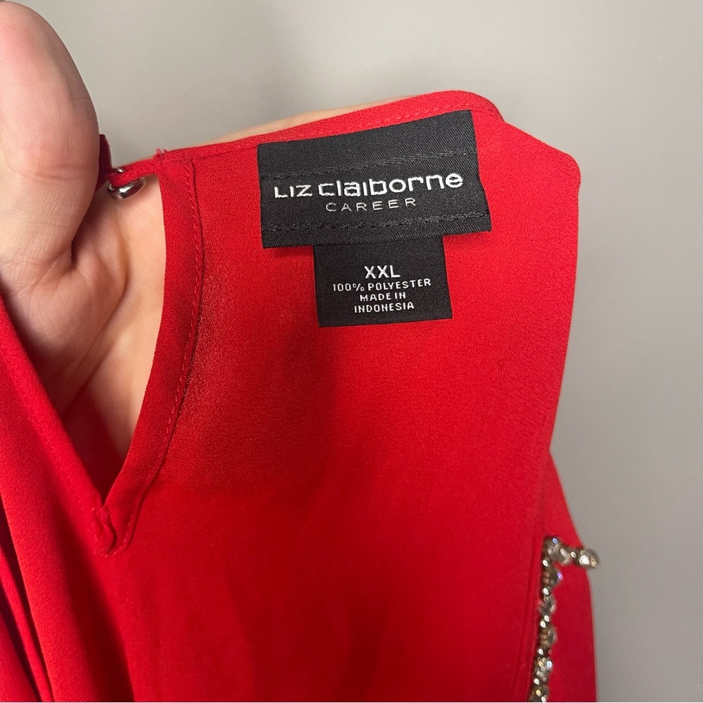 🫶 Liz Claiborne Rhinestone Blouse - Picture 4 of 6